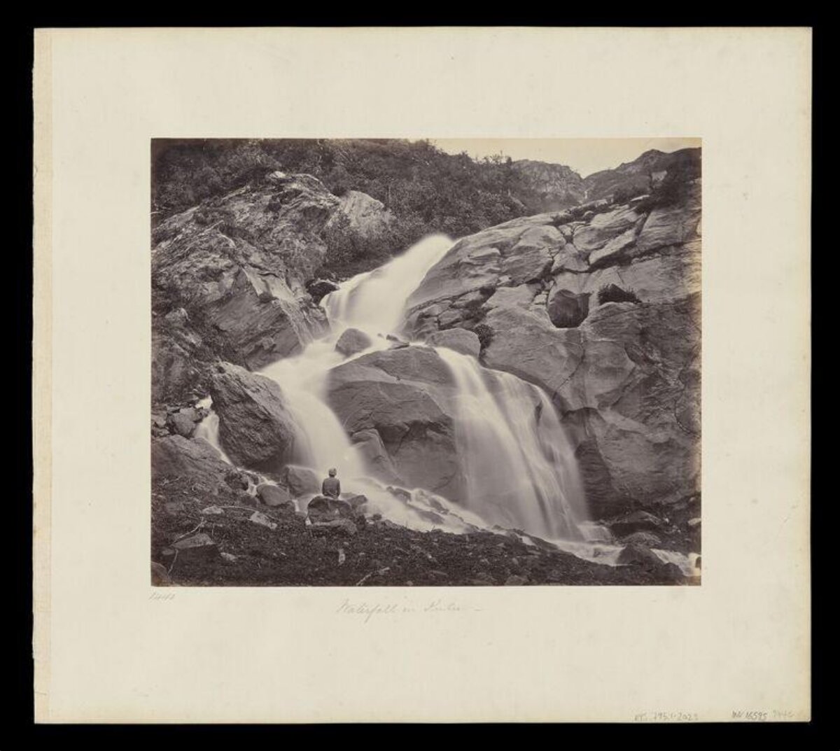 Rocky Mountain Waterfall View