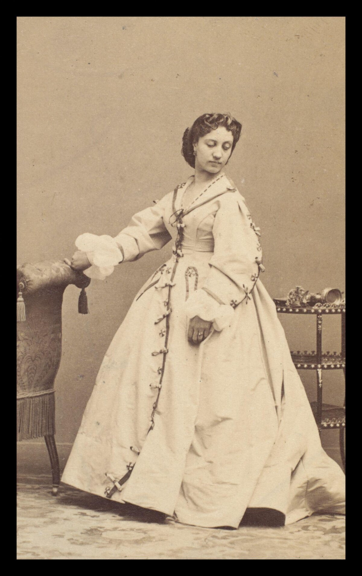 19th Century Studio Portrait of Woman
