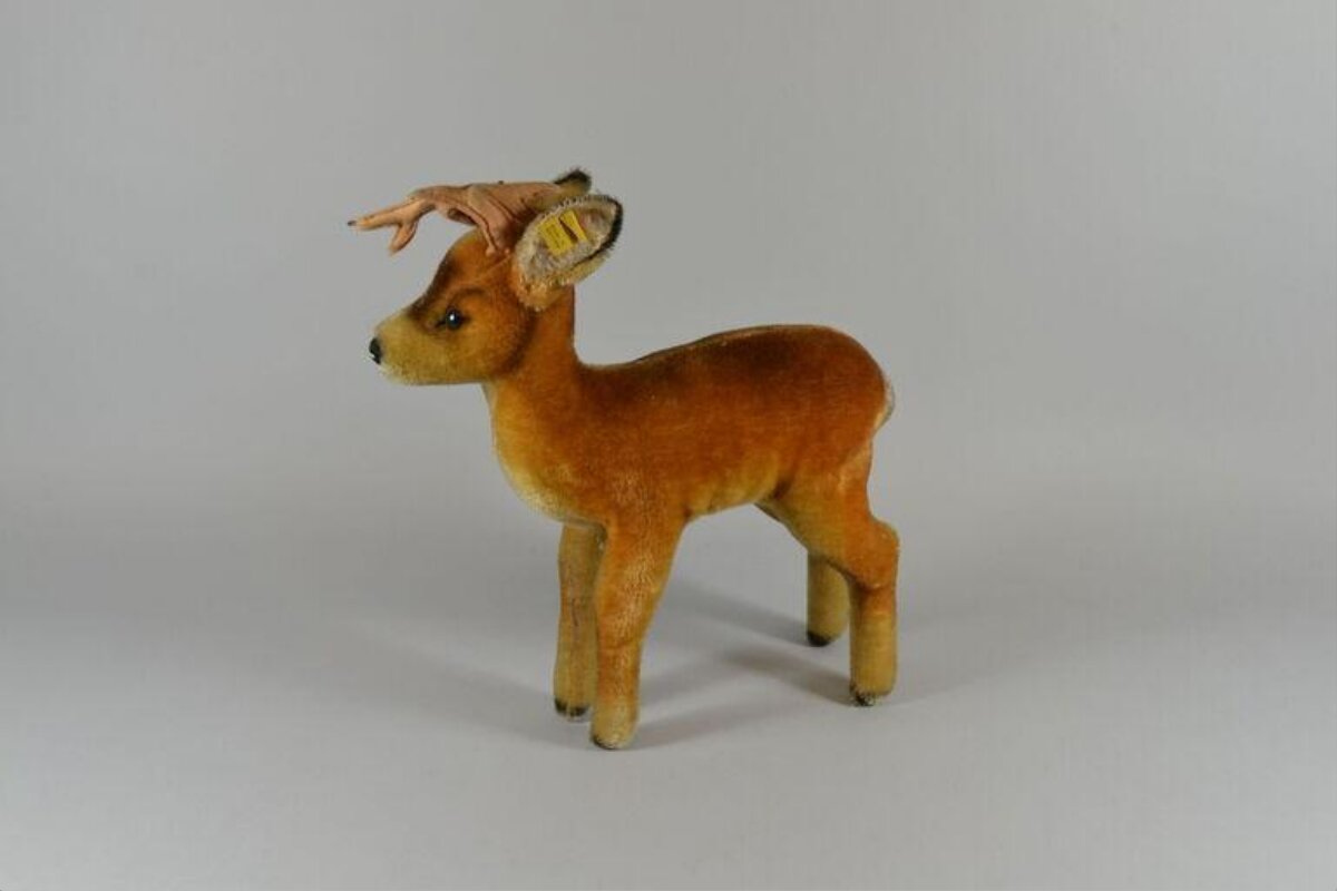 Vintage Stuffed Plush Deer