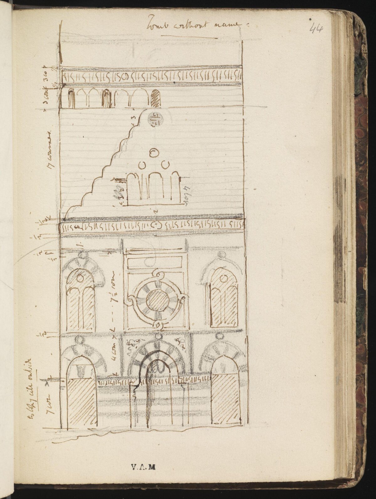 Hand-drawn Architectural Facade Sketch