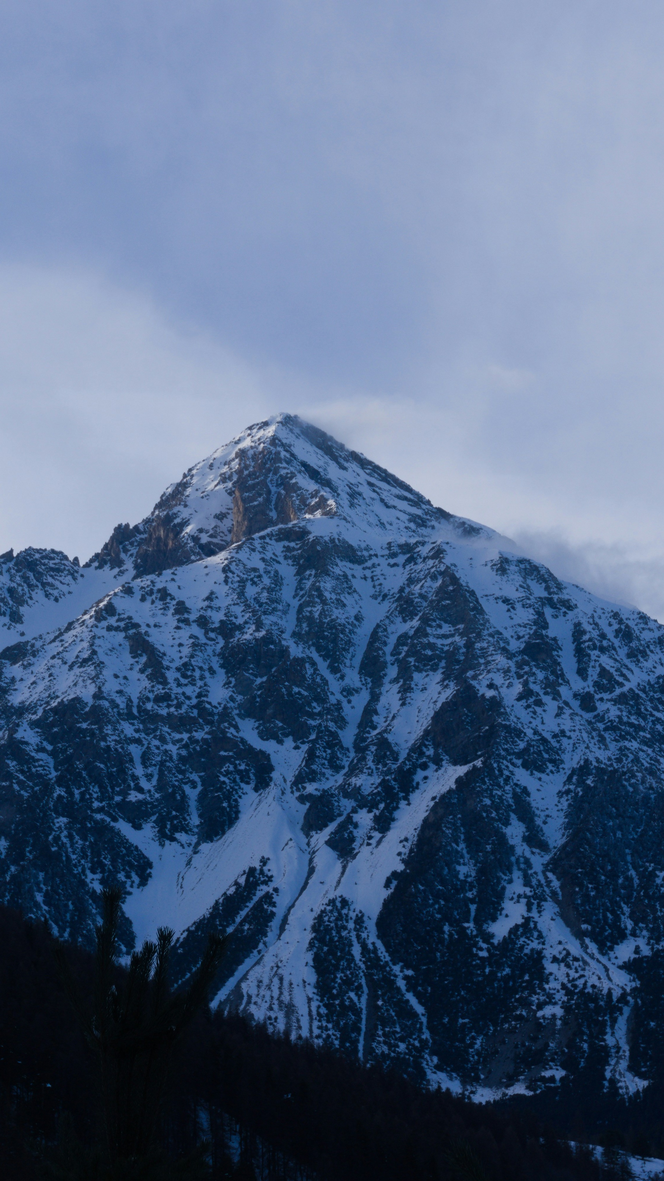 Snow-Capped Mountain Peak