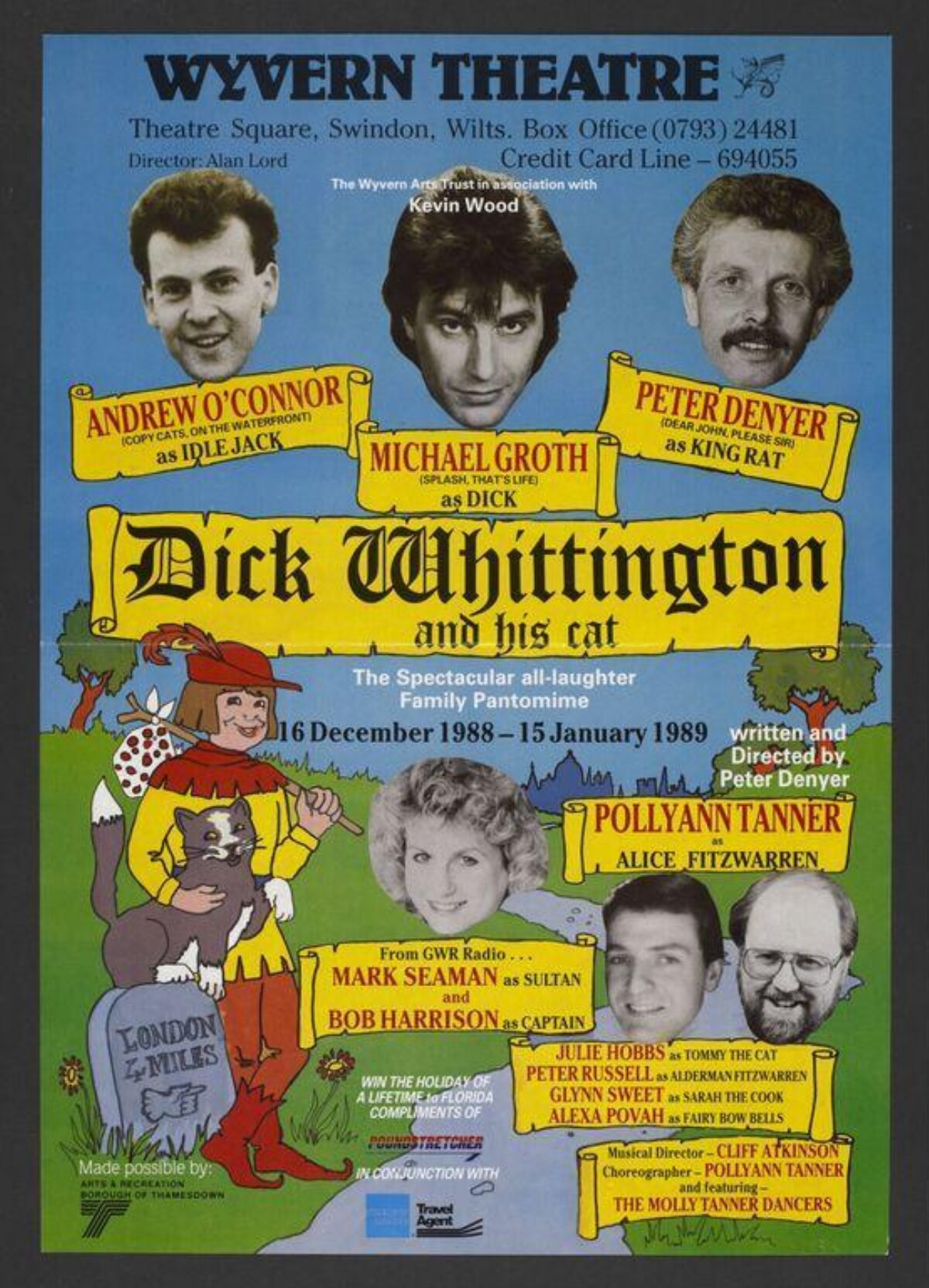 Dick Whittington Pantomime Theatre Poster