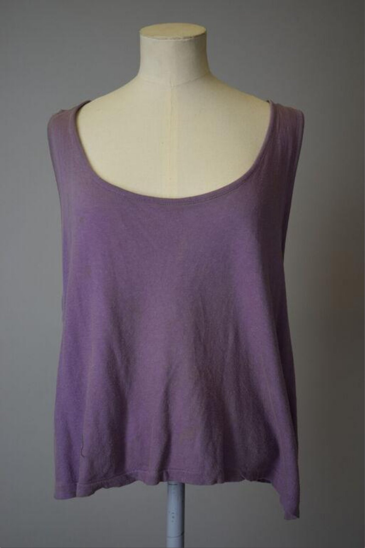 Purple Tank Top on Mannequin