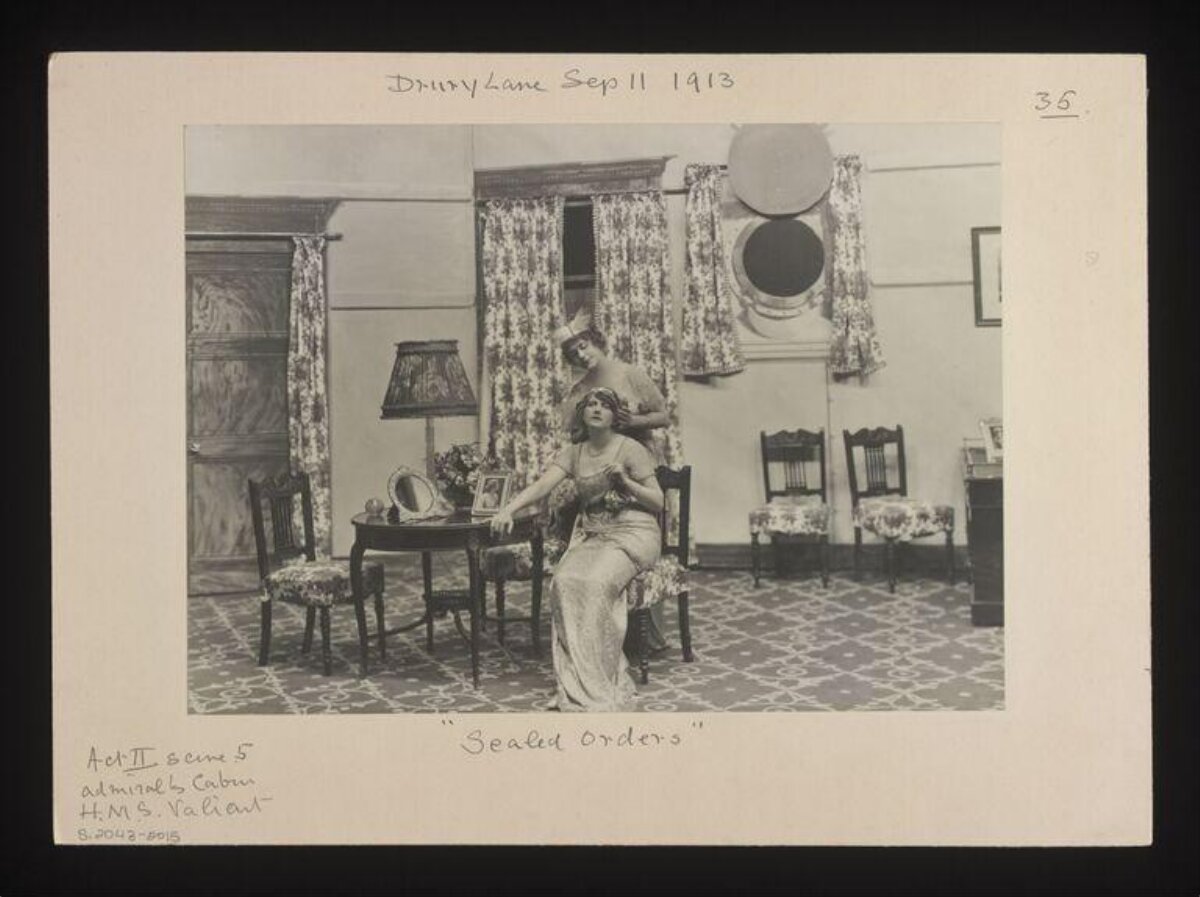 1913 Sealed Orders Stage Production Photo