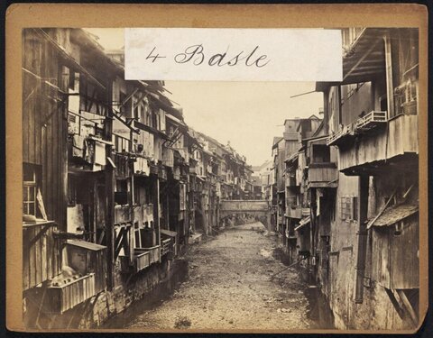 Old Waterfront Street in Basle