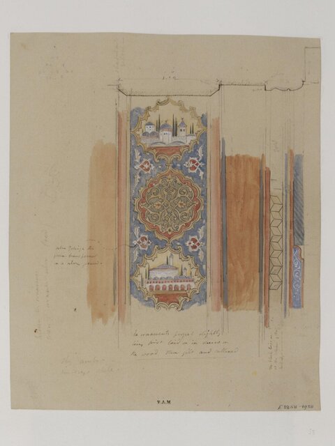 Ornate Decorative Panel Design Sketch