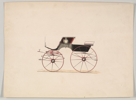 Hand-drawn Vintage Horse Carriage Sketch