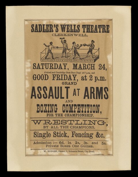 Sadler's Wells Combat Sports Poster