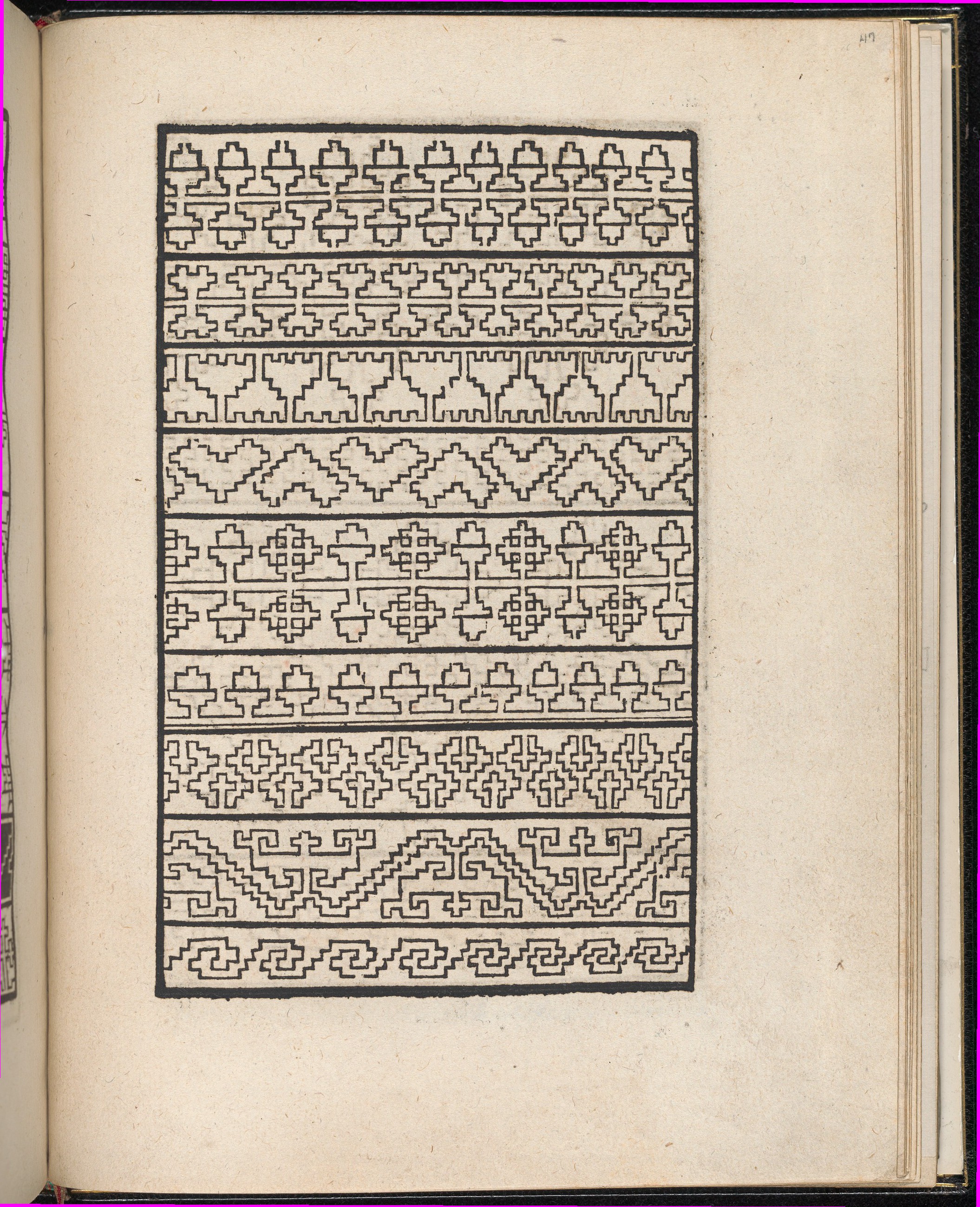 Vintage Geometric Pattern Sample Page