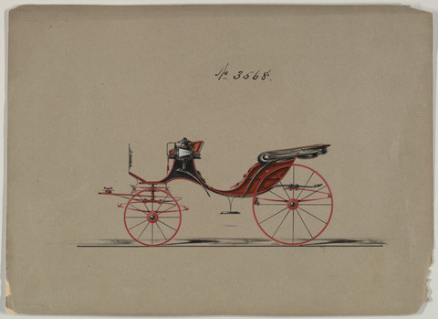 Vintage Horse Carriage Design Sketch