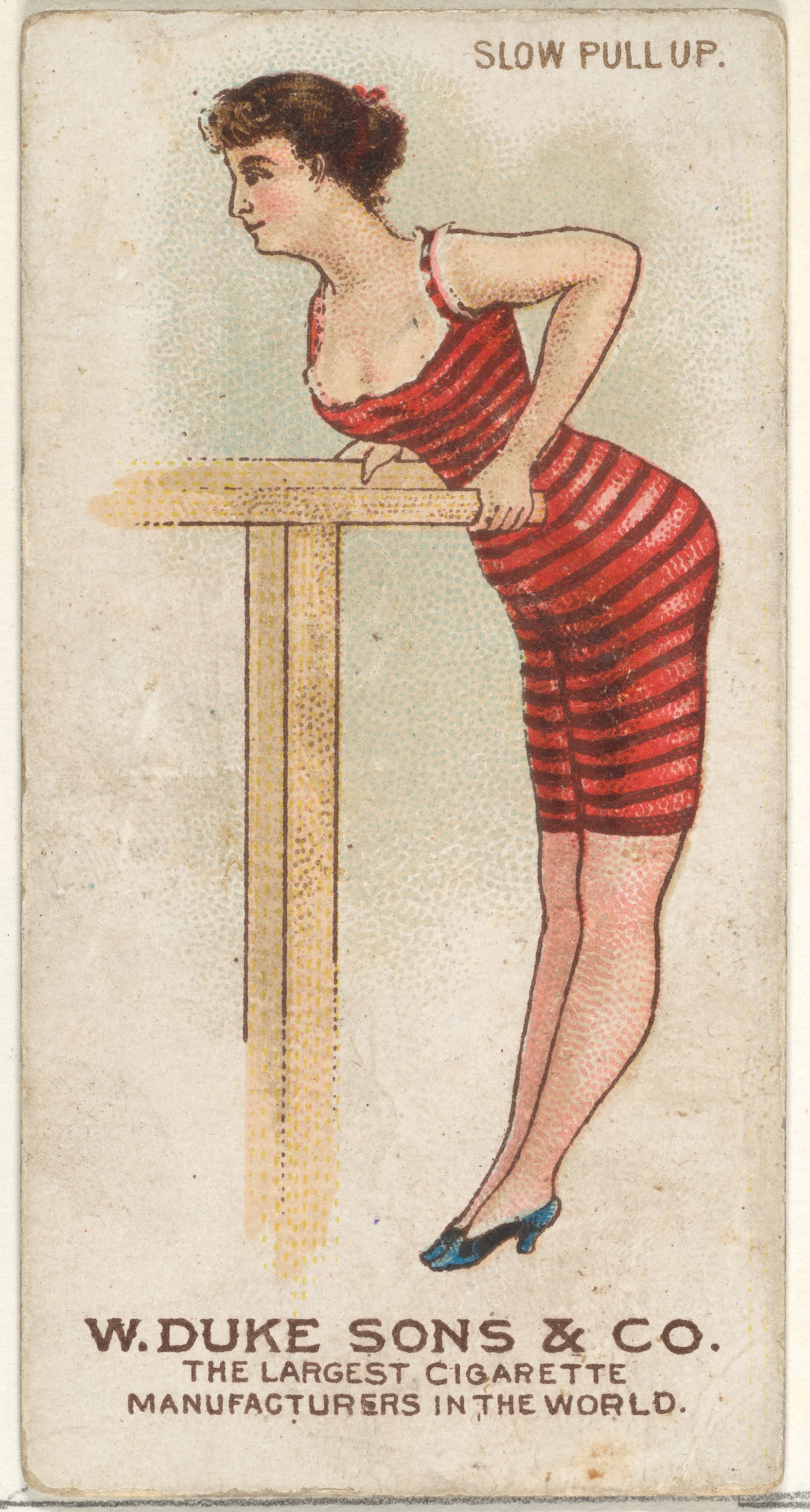 Vintage Slow Pull Up Cigarette Card