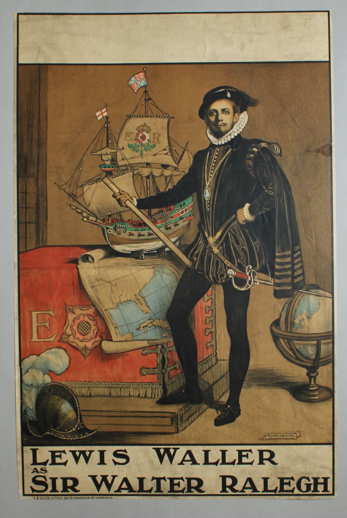 Lewis Waller as Sir Walter Ralegh Poster