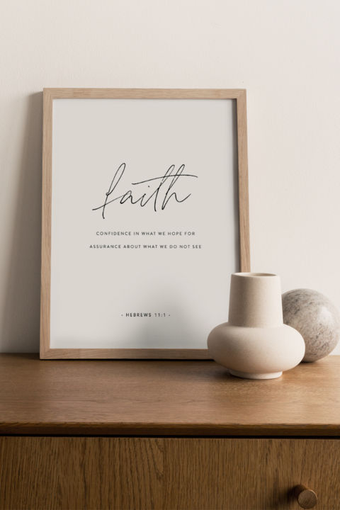 Framed Faith Bible Verse Wall Art
