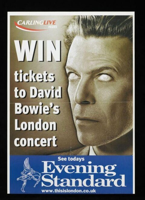 David Bowie London Concert Ticket Giveaway Poster