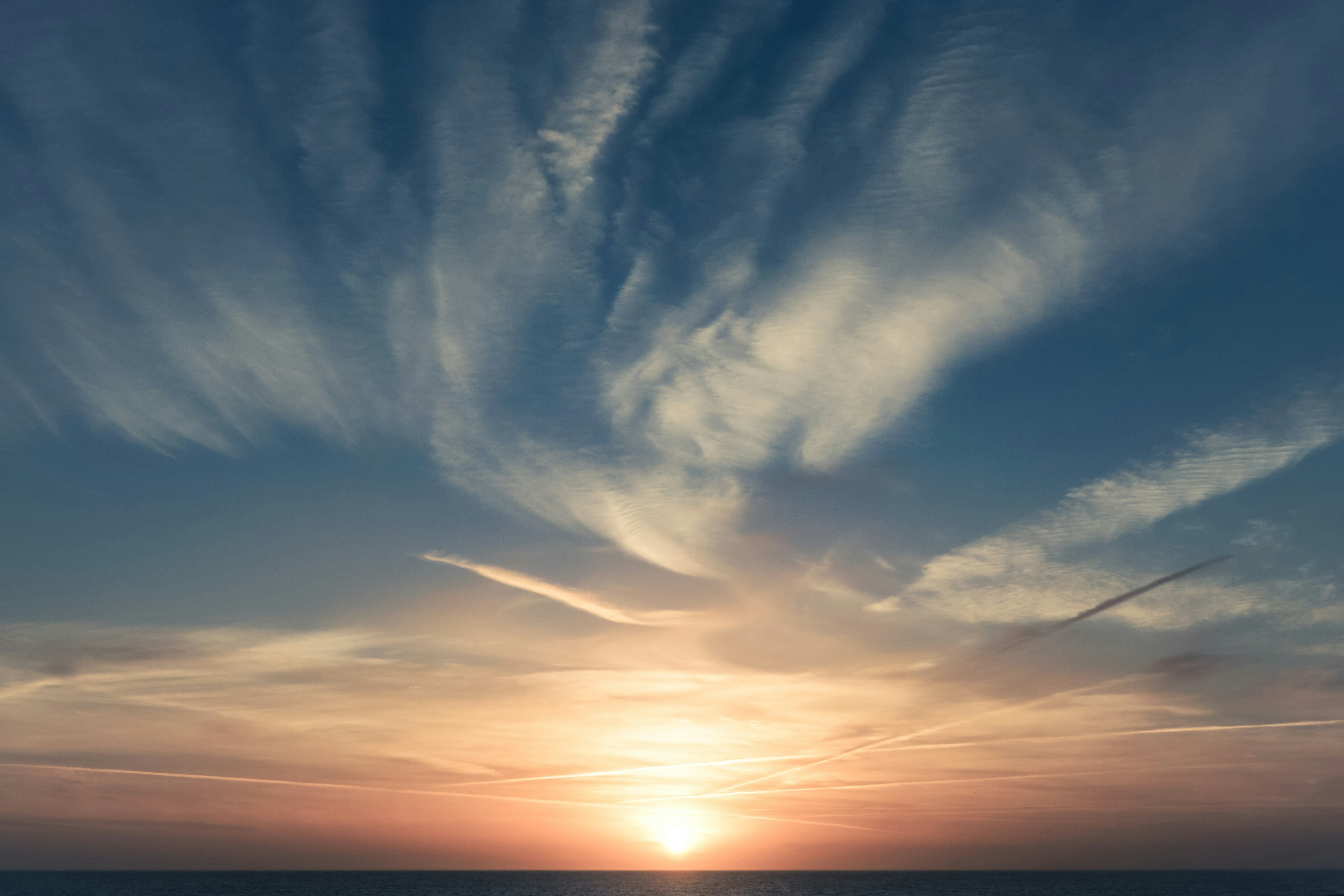 Sunset Over the Sea