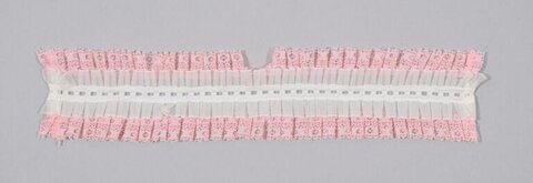Pink Ruffled Lace Trim