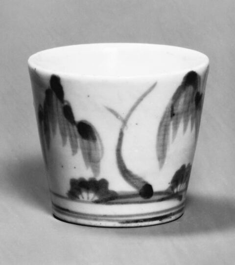 Ink Painted Porcelain Cup
