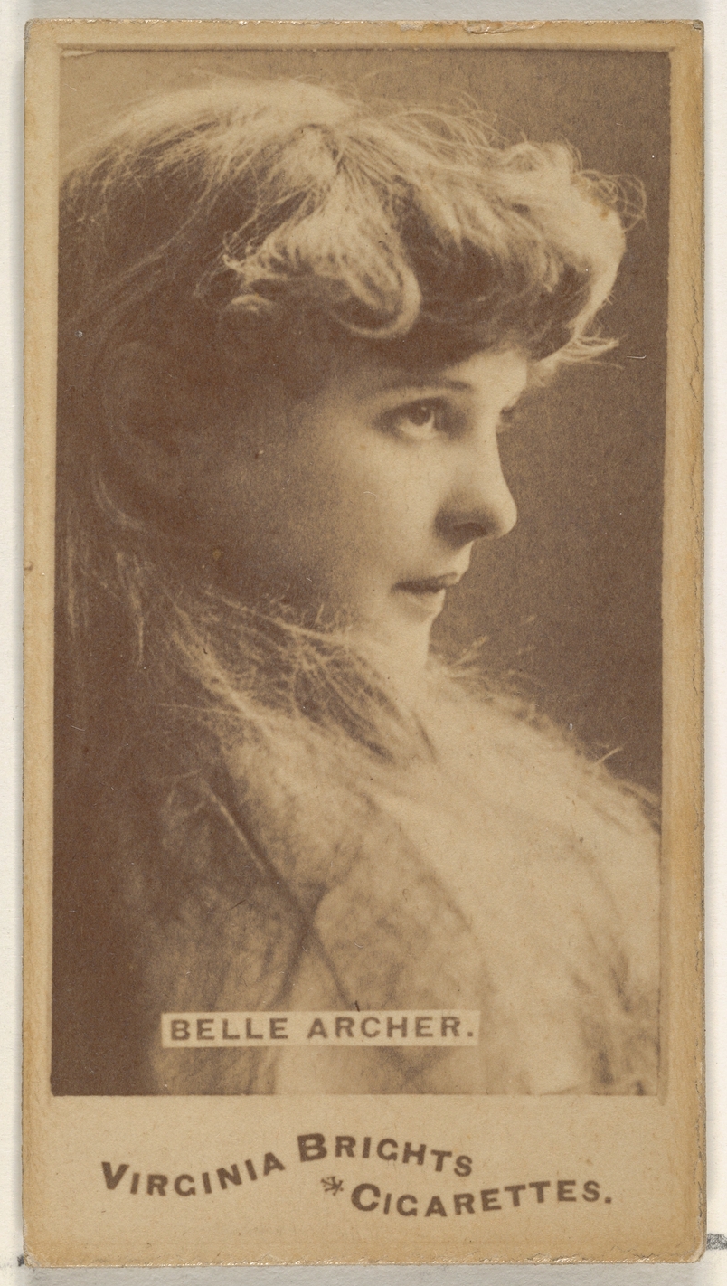 Vintage Cigarette Card of Belle Archer