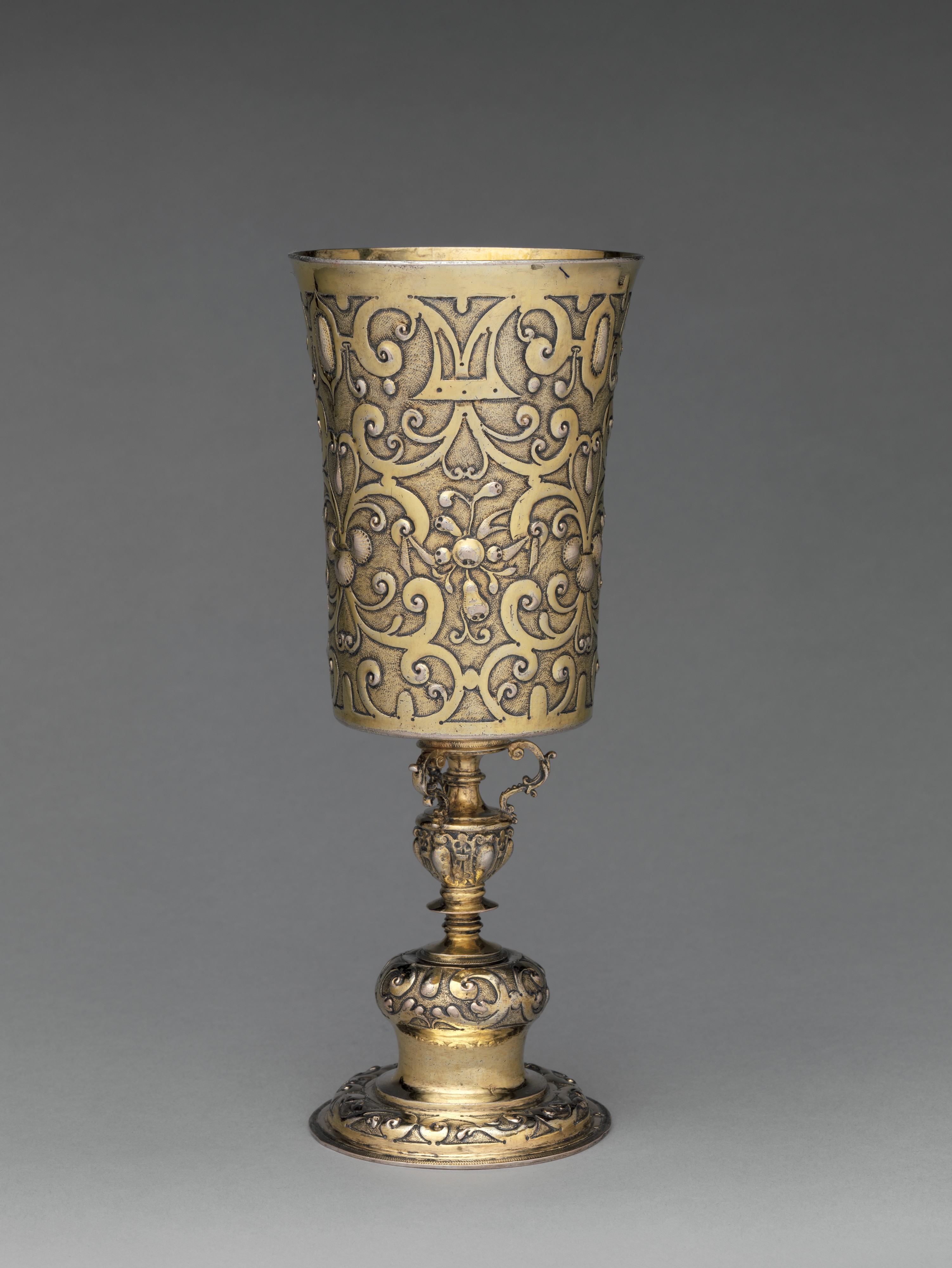 Gilded Silver Ornate Goblet