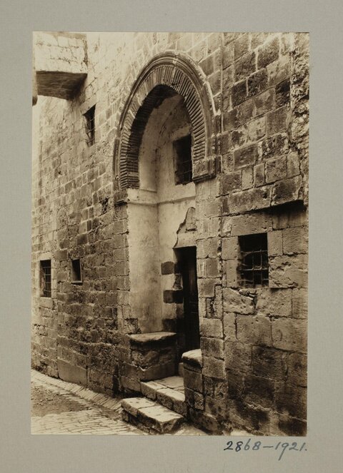 Old Stone Building Arched Entrance