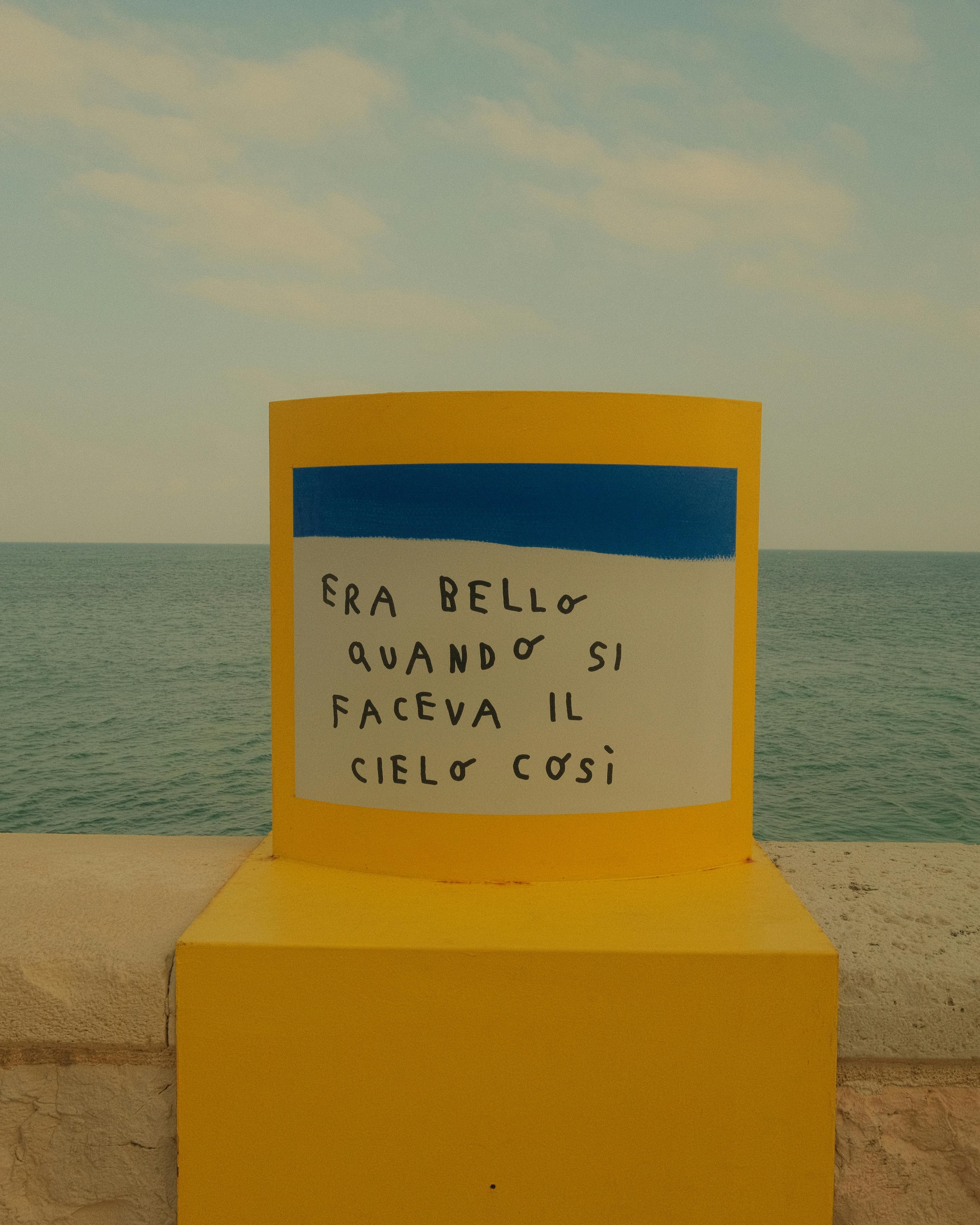 Poetic Art Installation by the Sea