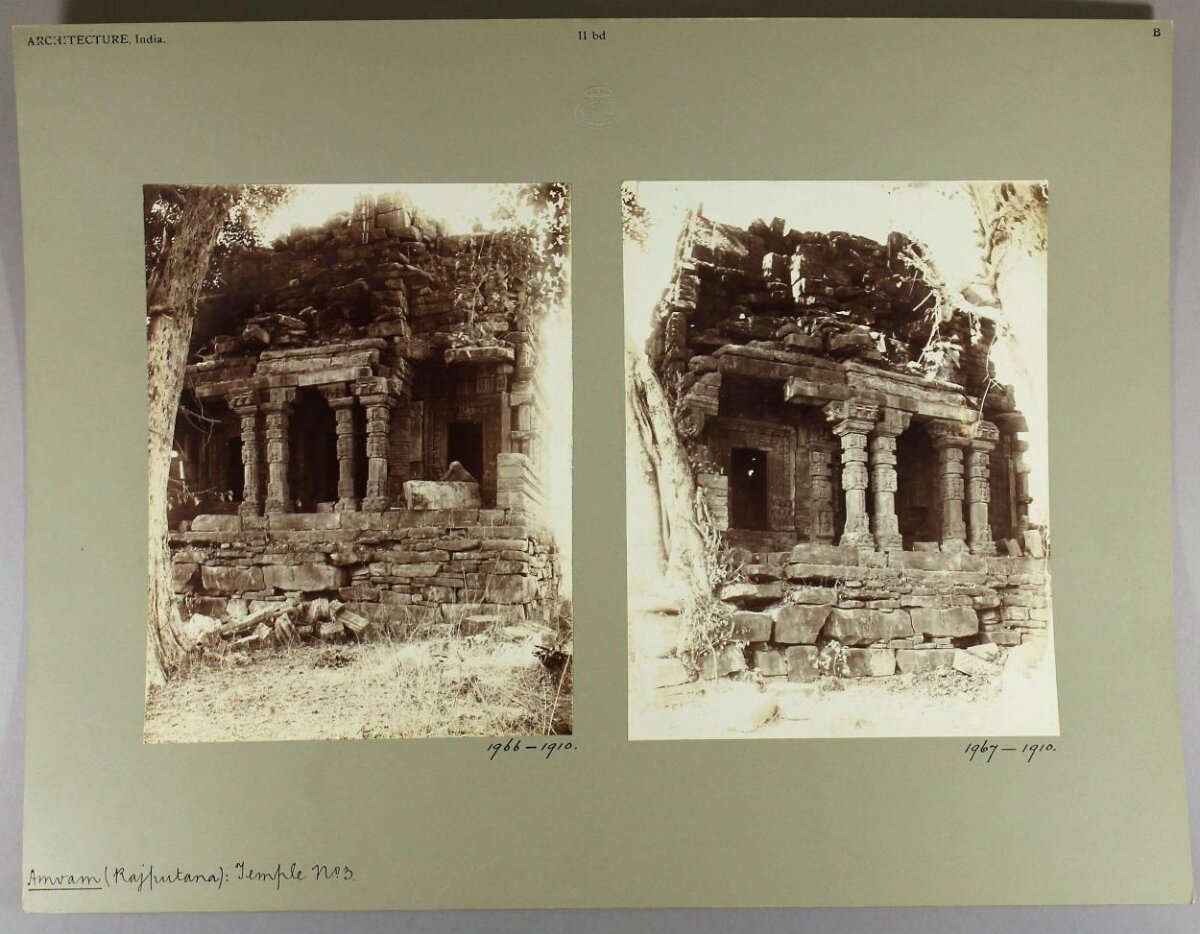 Early Photos of Ruined Rajputana Temple