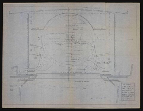 1926 Roman Dome Architectural Blueprint