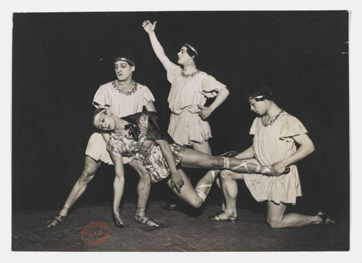 Vintage Male Ballet Stage Performance