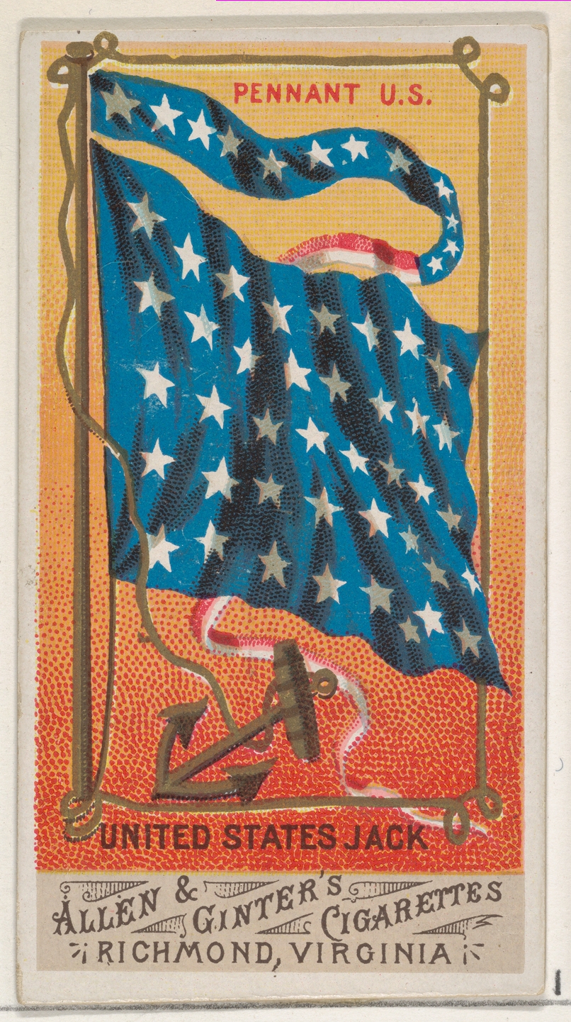 Vintage US Jack Flag Cigarette Card — Flags