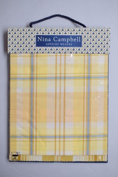 Nina Campbell Fabric Swatch Card