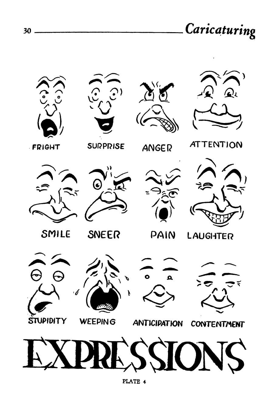 Caricature Reference of Facial Expressions