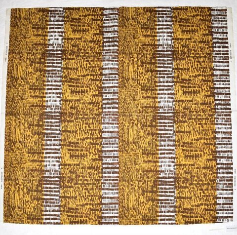 Mustard Brown Striped Textile Pattern