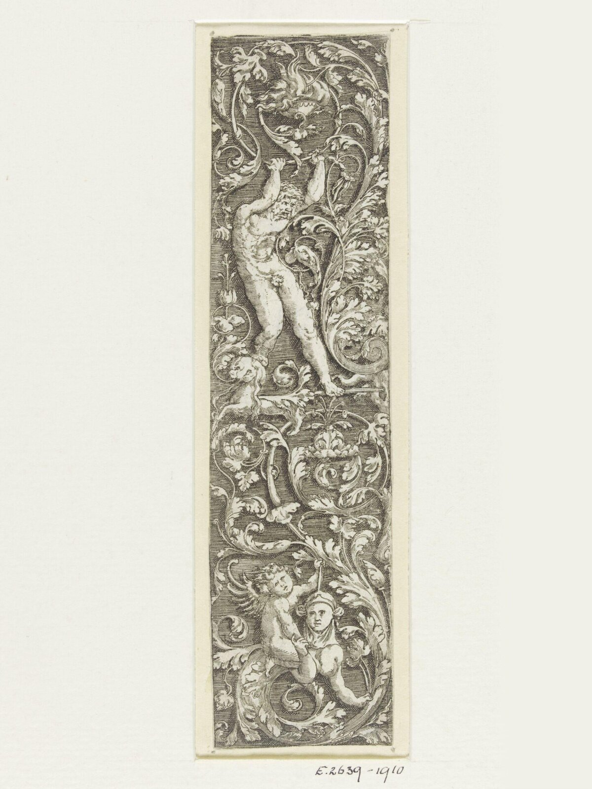 Ornamental Figural Engraved Panel
