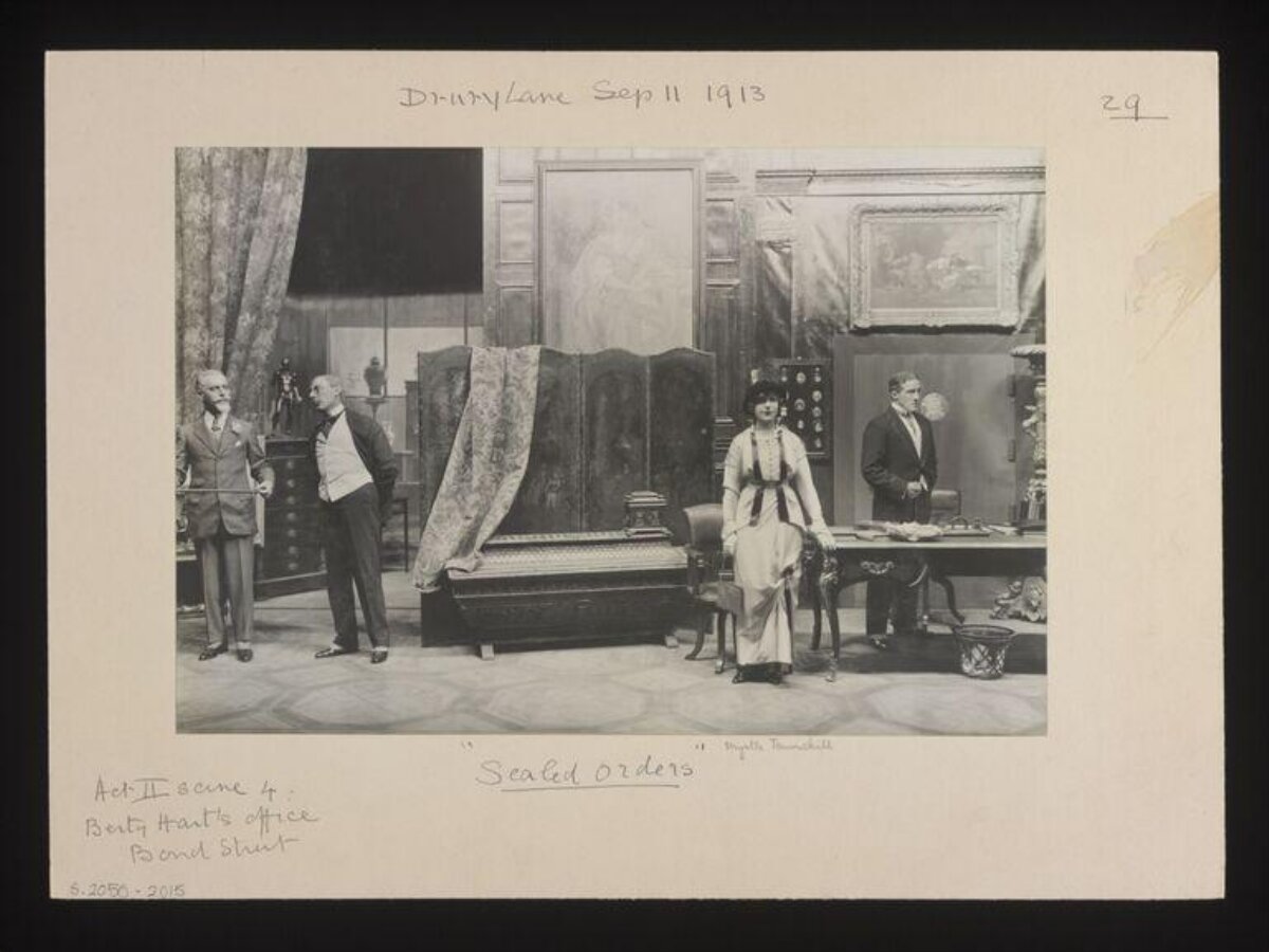 1913 Drury Lane Scaled Orders Stage Scene