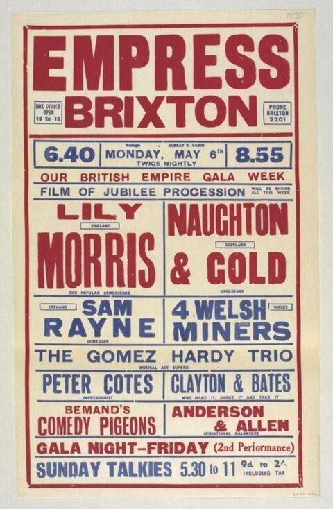 Empress Brixton Gala Performance Poster