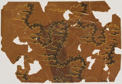 Fragmented Ancient Hand-drawn Map