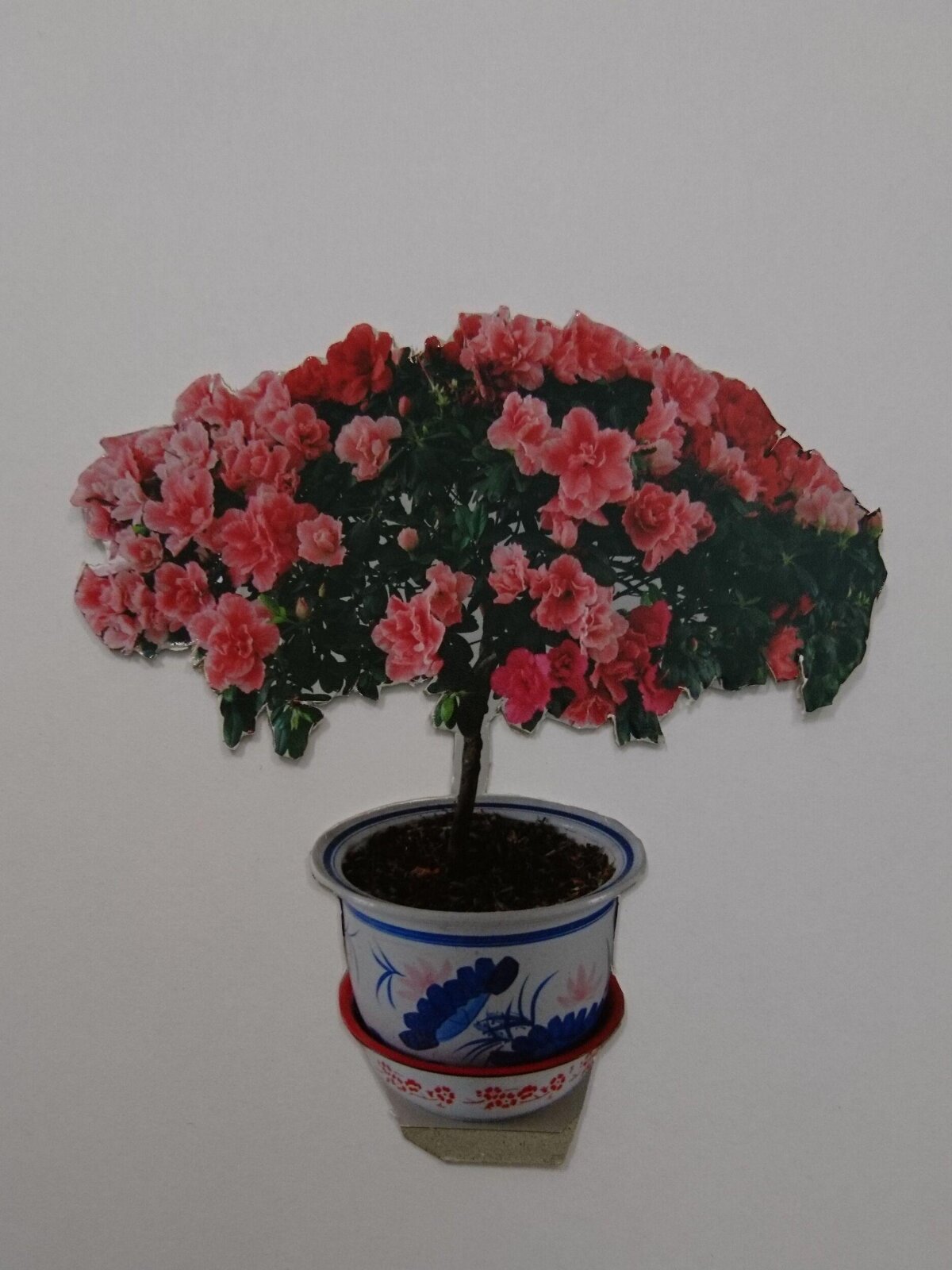 Cutout Potted Azalea Decoration