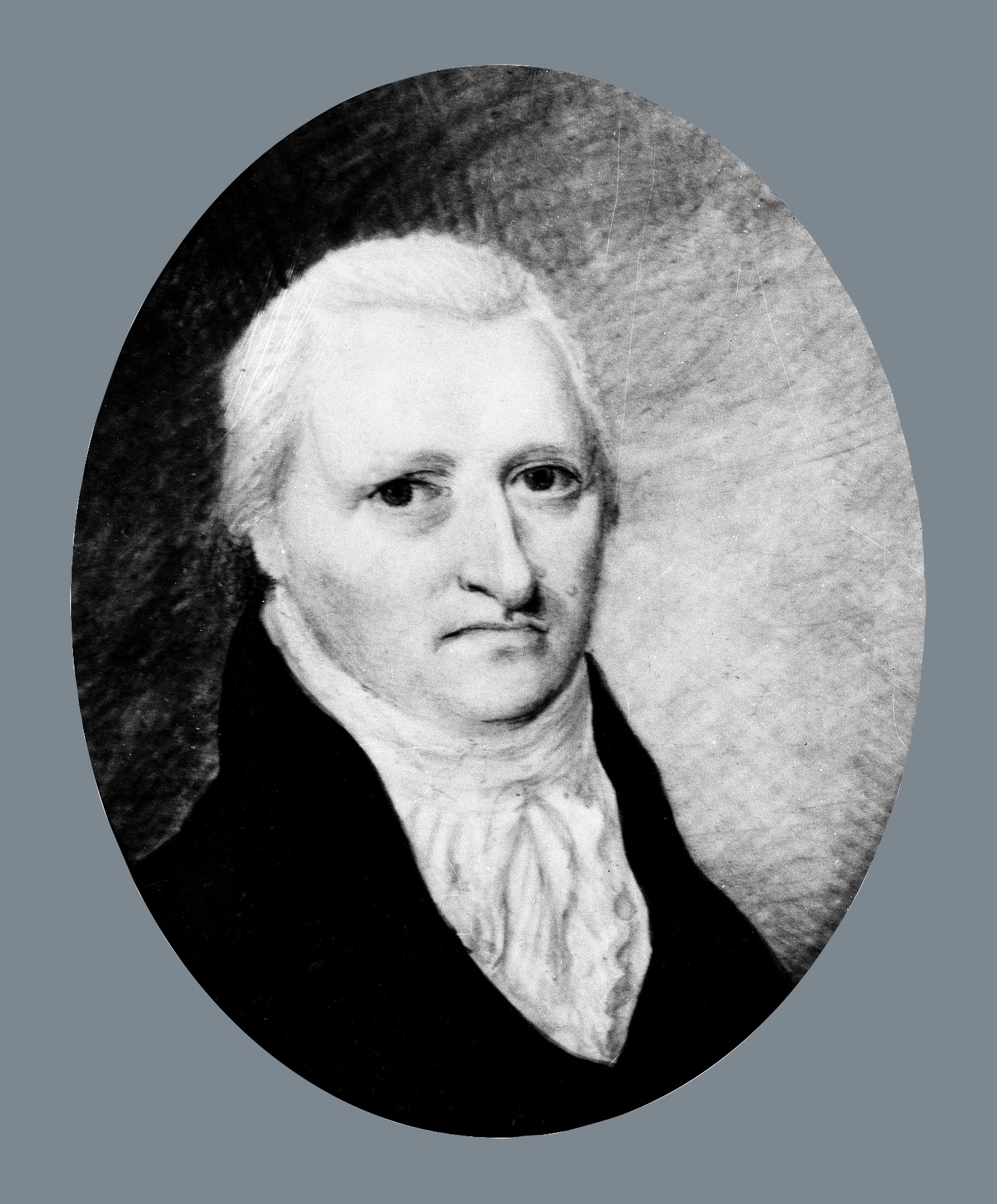 Oval Portrait of Historical Gentleman