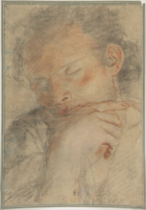 Sketch of a Man with Bowed Head