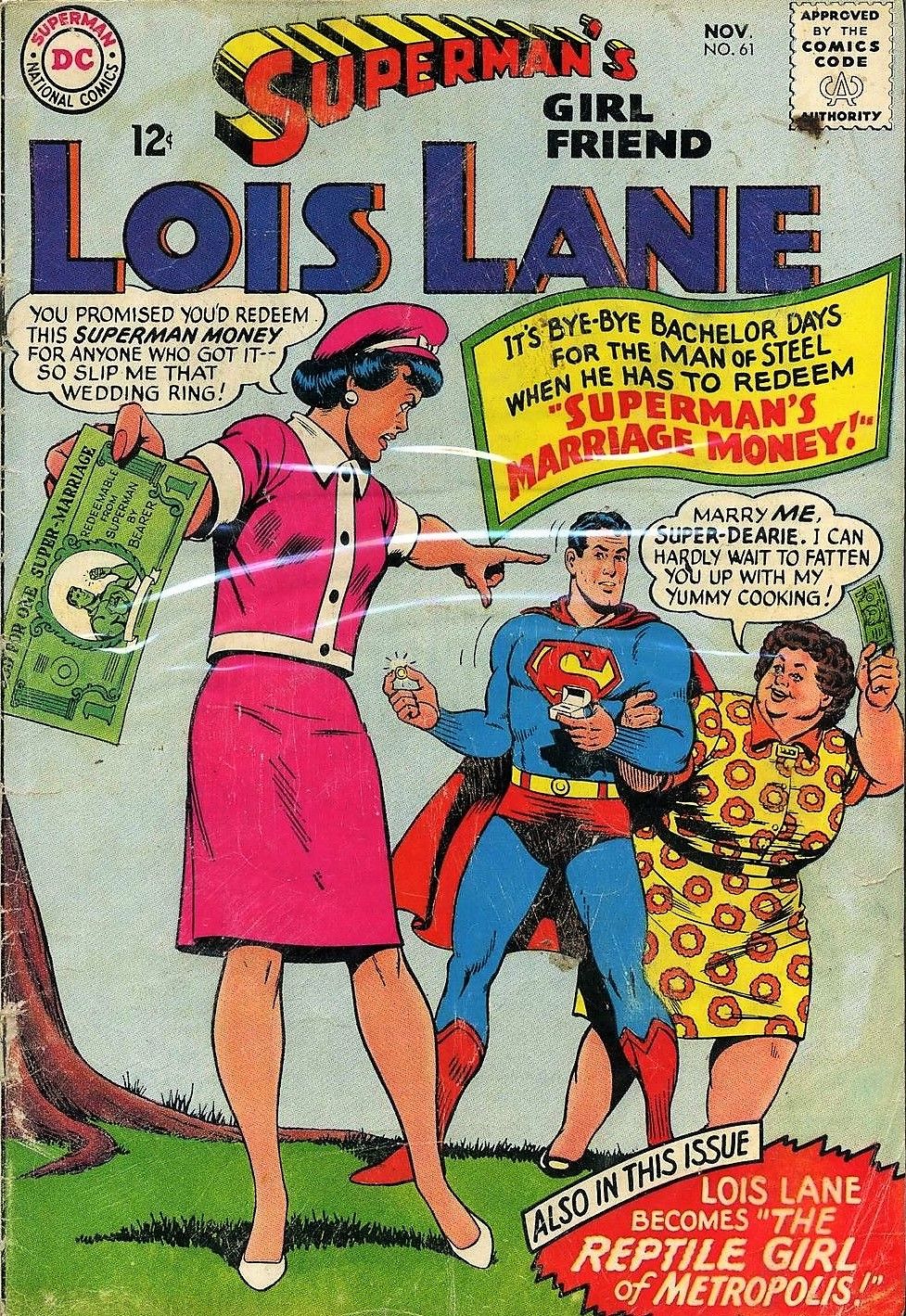Superman's Girlfriend Lois Lane Comic Cover