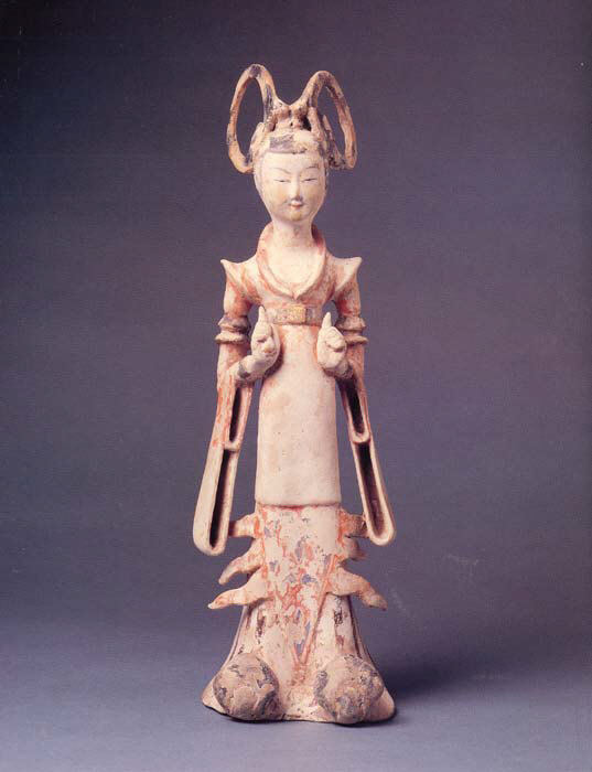 Painted Pottery Female Figurine
