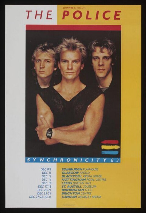 The Police Synchronicity 83 Tour Poster