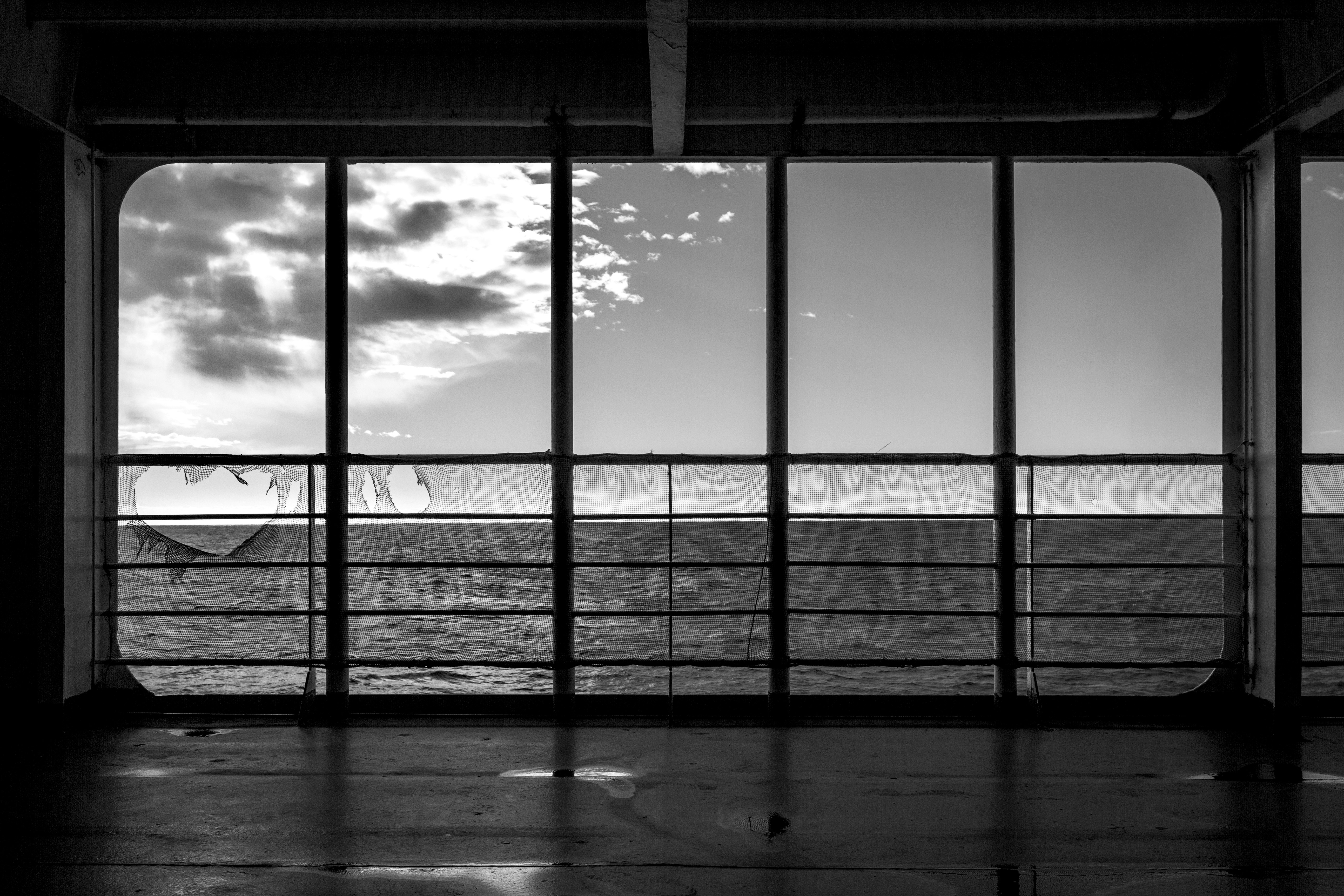 Sea View From Ship Deck