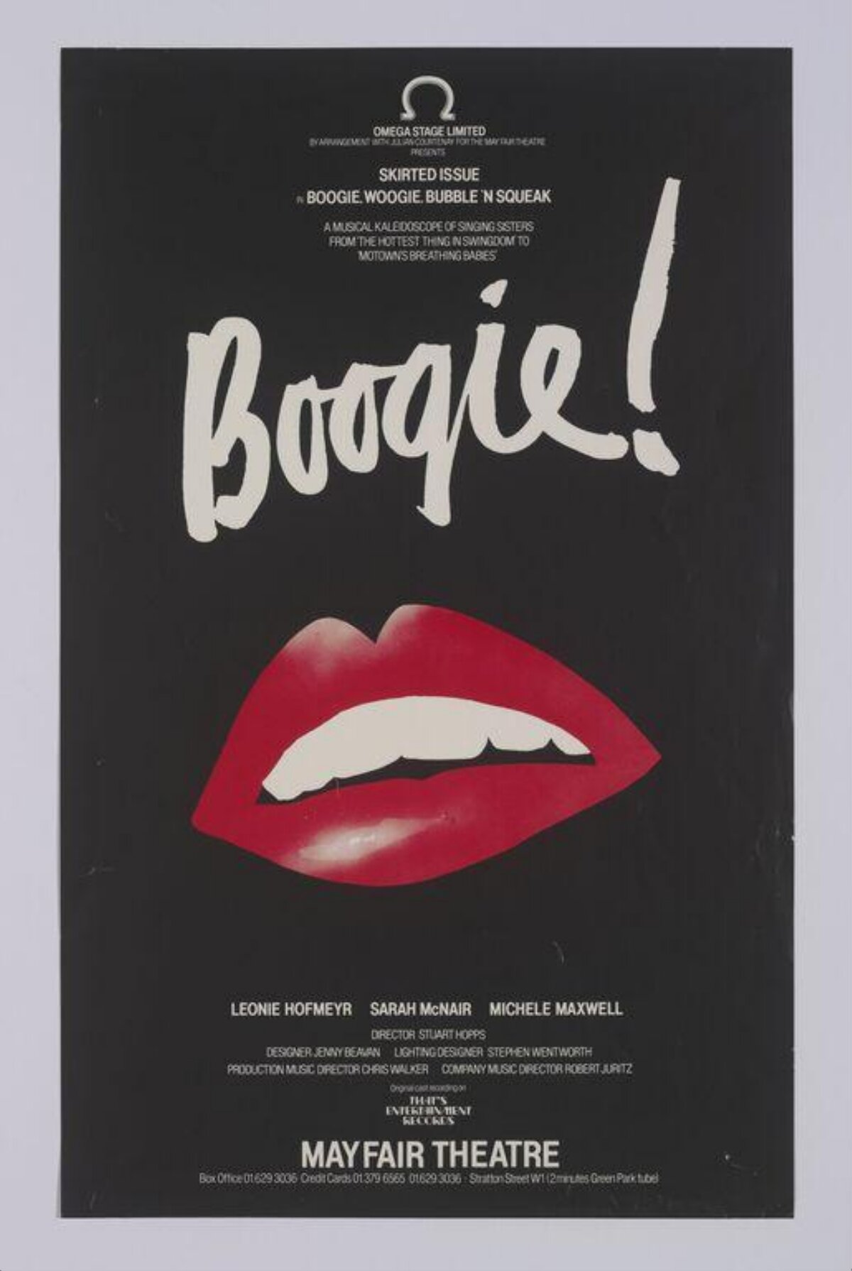 Boogie! Mayfair Theatre Poster