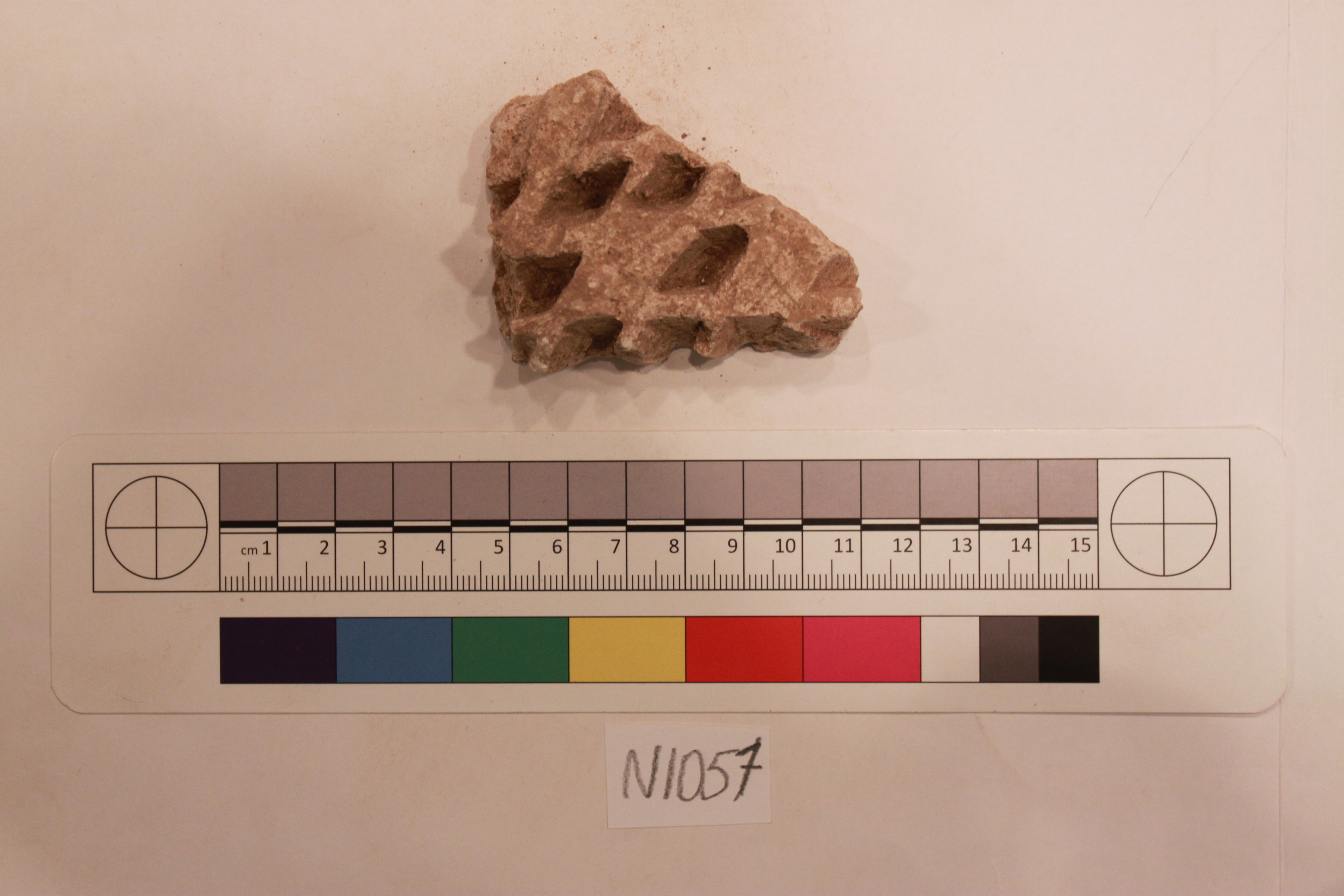Archaeological Pottery Fragment Specimen