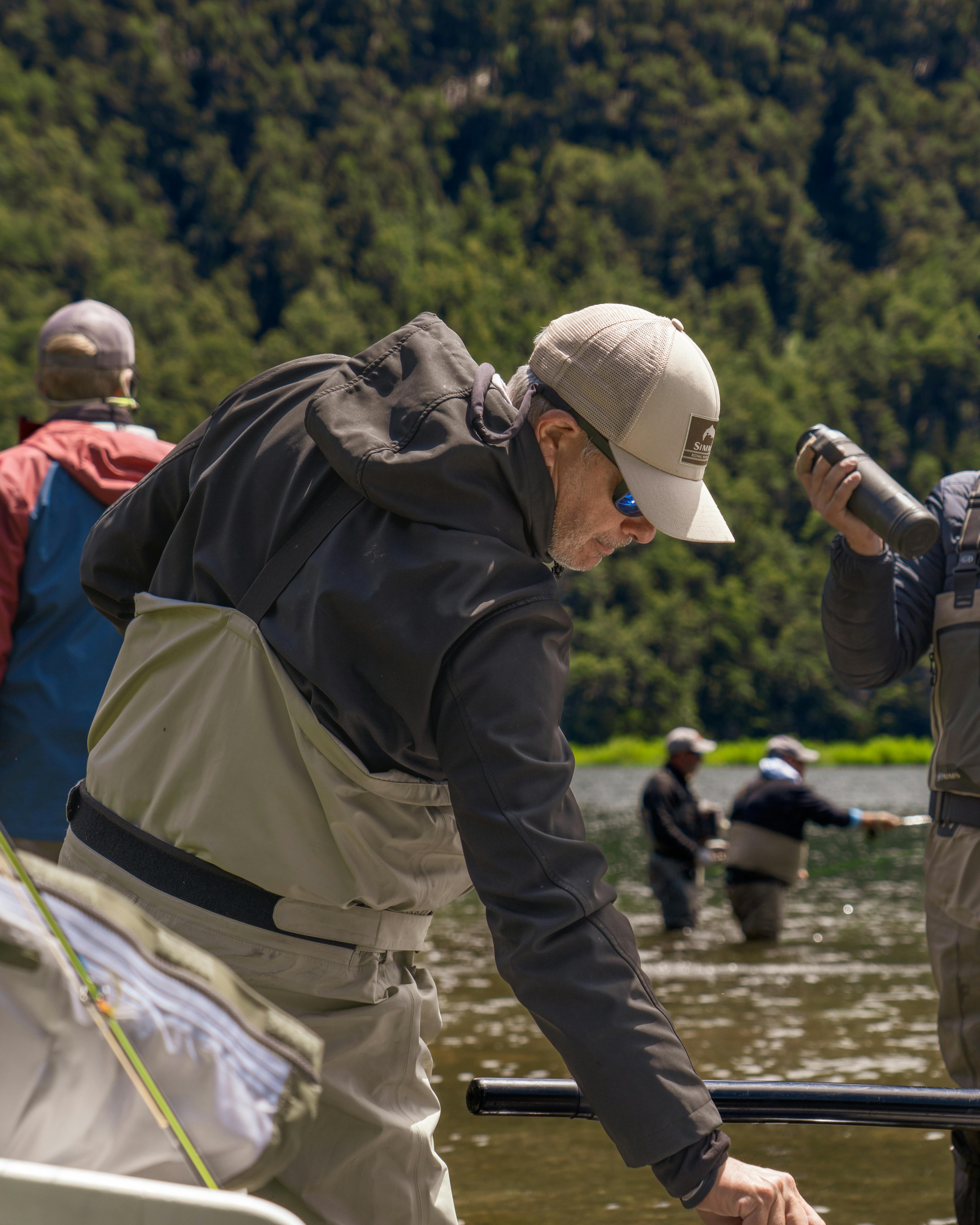 Fly Fishing on Forested River