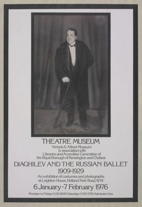 Diaghilev and Russian Ballet Exhibition Poster