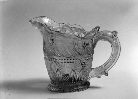 Vintage Pressed Glass Cream Pitcher
