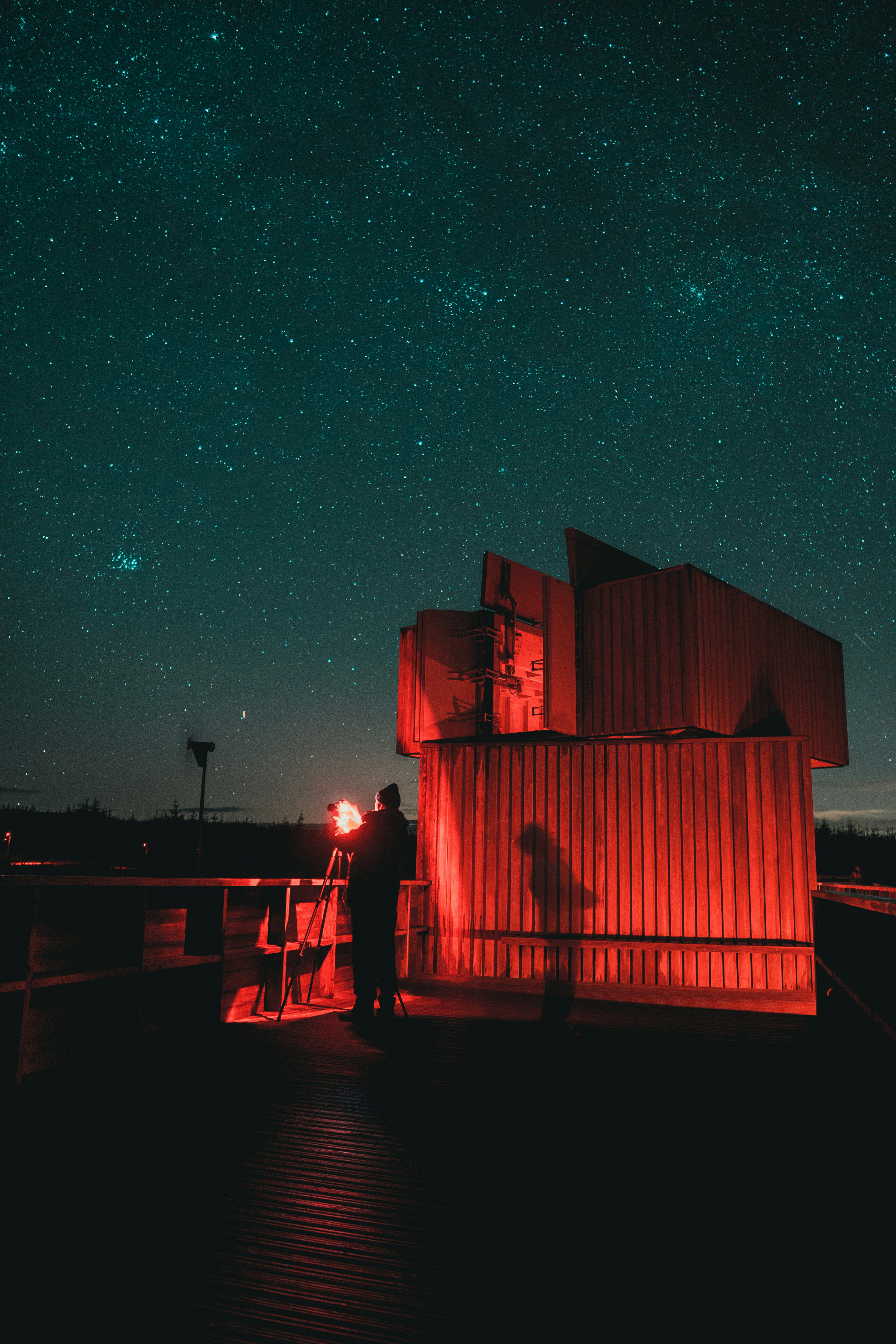Starry Night at Outdoor Observatory