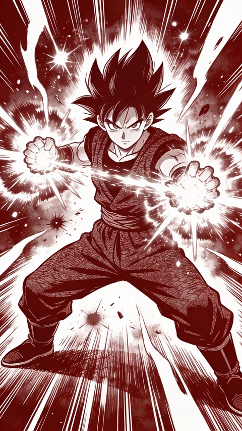 Goku Charging Energy Attack